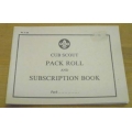 Cub Scout Pack Roll Book